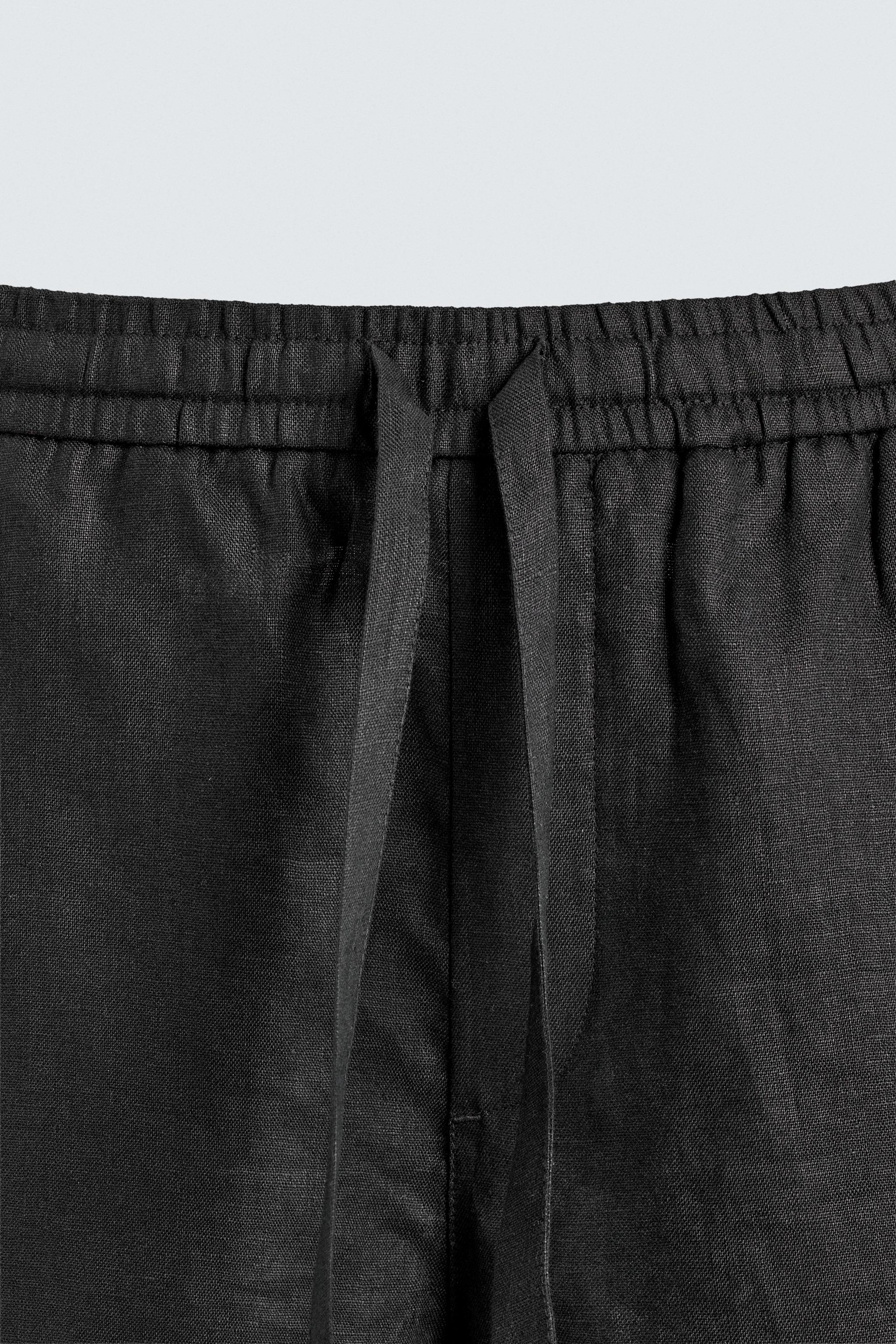 100% LINEN RELAXED FIT PANTS